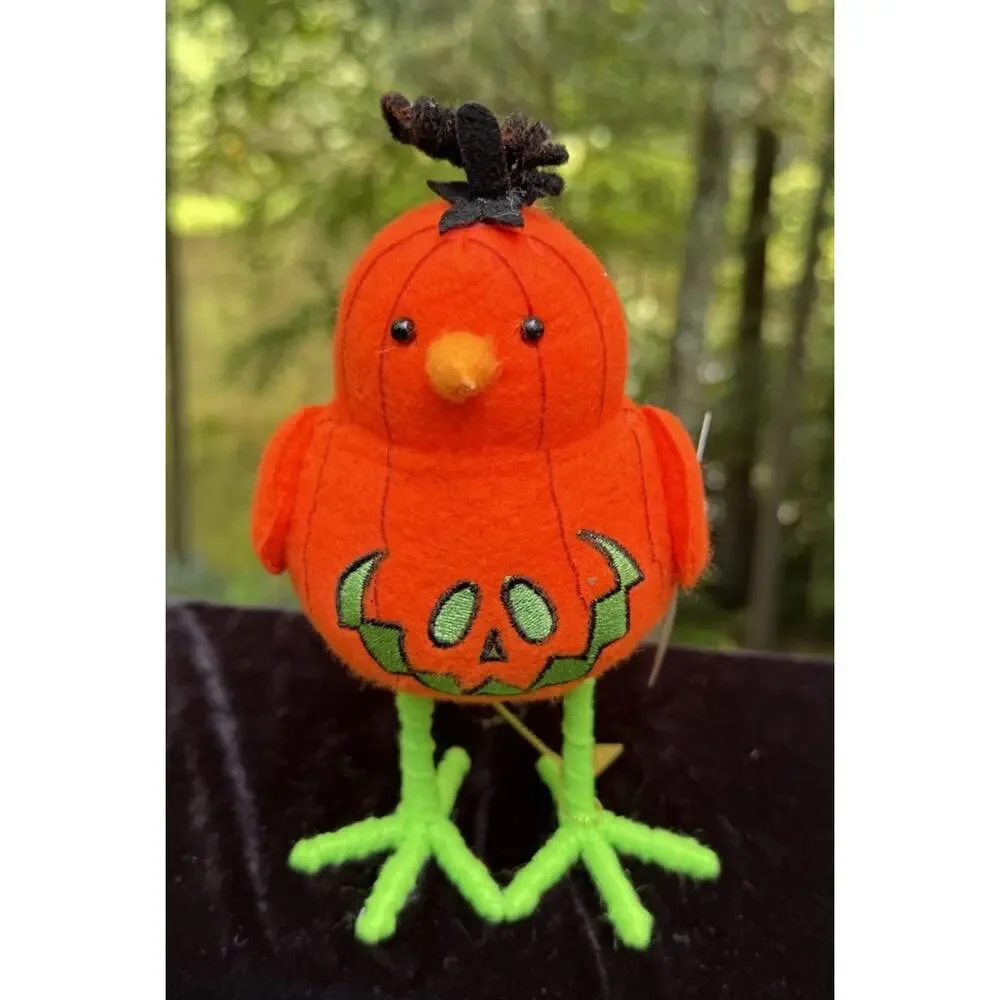 Target Halloween Featherly Friends Bird Hyde & Eek Flicker Pumpkin Bird New!